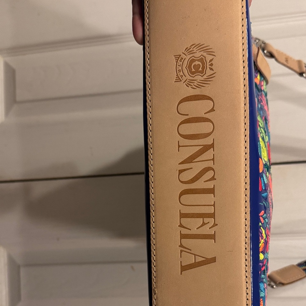 Consuela Navy Floral Embroidered Crossbody - Picture 3 of 10